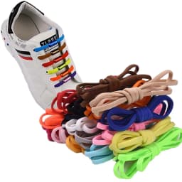 1 Pair New Version Elastic No Tie Shoelaces Metal Lock Shoe Laces for Kids Adult Sneakers Quick Shoelaces Semicircle Shoestrings