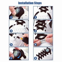 1Pair Easy Fit Automatic Shoelaces Without ties Swivel Buckle Laces Sneakers No Tie Shoe laces Adults Kids Thick Rope shoelace