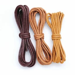 1Pair Cotton Waxed Solid Round Shoelaces Durable Polyester Shoelaces Oxford Shoe Laces Boots Laces Waterproof Leather Shoelace