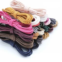 1Pair Cotton Waxed Solid Round Shoelaces Durable Polyester Shoelaces Oxford Shoe Laces Boots Laces Waterproof Leather Shoelace