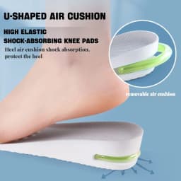 Height Increase Insole for Feet Comfort Plantar Fasciitis Shoes Insoles Men Women Sports Air Shock Absorbing Shoe Pads 1Pair
