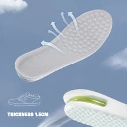 Height Increase Insole for Feet Comfort Plantar Fasciitis Shoes Insoles Men Women Sports Air Shock Absorbing Shoe Pads 1Pair