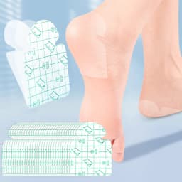 30 Pieces of Invisible Anti-Moisture Heel Pads, Breathable Cushioning Pads, Moisturizing and Repairing for Dry Cracked Heels, Heel Protection Pads, Skin-Friendly Soft Patches, Sensitive Beige Diabetic Foot Care