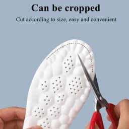 4D Foot Massage Insole Unisex Shock-Absorbing Sports Insoles Breathable and Comfortable Running Insoles 1Pair/2Pair