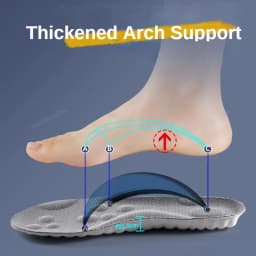 4D Foot Massage Insole Unisex Shock-Absorbing Sports Insoles Breathable and Comfortable Running Insoles 1Pair/2Pair