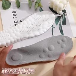 4D Foot Massage Insole Unisex Shock-Absorbing Sports Insoles Breathable and Comfortable Running Insoles 1Pair/2Pair