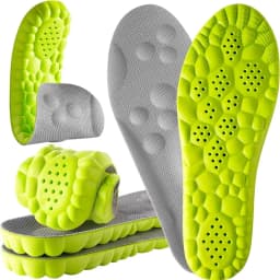 4D Foot Massage Insole Unisex Shock-Absorbing Sports Insoles Breathable and Comfortable Running Insoles 1Pair/2Pair