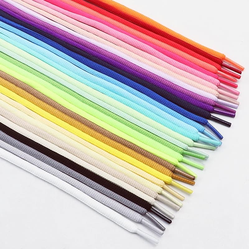 Half Round High Quality Shoelaces 4mm Wide Solid Color Shoelace Sneaker Classic Shoe Laces 100/120/140/160cm 1Pair