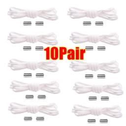 No Tie Shoelaces Elastic Shoe laces Sneakers shoelace Metal Lock Lazy Laces for Kids and Adult One size fits all shoe