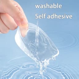 Men's and Women's Height Increasing Insoles Invisible Elastic Heel Pads Silicone Shock Absorbing Insoles 2pcs/4pcs
