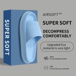 Slippers EVA Sandals Slippers Simple Men Women Wear Thick-Soled Non-Slip Summer Quarters Bathroom Shower  Indoor Home Casual