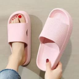 Slippers EVA Sandals Slippers Simple Men Women Wear Thick-Soled Non-Slip Summer Quarters Bathroom Shower  Indoor Home Casual