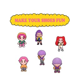 18pcs/19pcs Korean music Shoe Charms PVC DIY Shoes Decoration Bracelet Wristband Sandal shoe Accessories Buckle for Kids Gifts