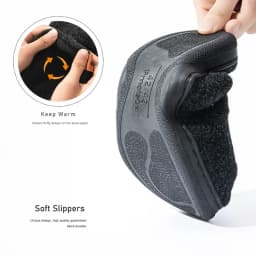 Winter Men Felt Platform House Slippers Ultra Warm Cushion Cozy Living Non-Slip TPR Outdoor Indoor House