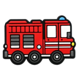 12Pcs Fire Truck Series Shoe Charms For Shoe Key Chain Sandals Beach Bags, PVC DIY Shoe Decorations Accessories Shoes Pin