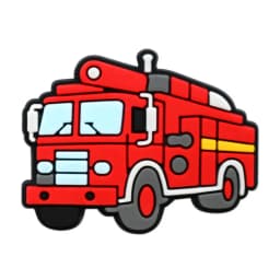 12Pcs Fire Truck Series Shoe Charms For Shoe Key Chain Sandals Beach Bags, PVC DIY Shoe Decorations Accessories Shoes Pin
