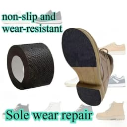 1 Roll Thick Non-Slip Wear-Resistant Shoe Sole Sticker - Anti-Abrasion Heel for Quieter, Sound-Canceling Chunky Heels Protection
