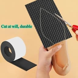 1 Roll Thick Non-Slip Wear-Resistant Shoe Sole Sticker - Anti-Abrasion Heel for Quieter, Sound-Canceling Chunky Heels Protection