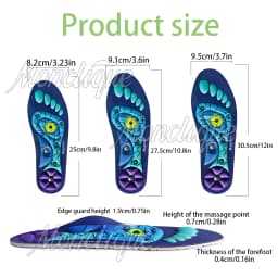 Magnetic Sports Shoe Insoles Orthopedic Shoes Inserts EVA Foot Massage Comfortable Arch Support Insoles for Men Women Fitness