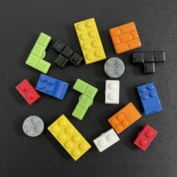 16PCS Building Block Shoes Charms Set Tetris Style Shoe Decorations for Clogs Sandals Creative Brick Shoe Accessories Party Gift