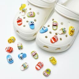 16PCS Building Block Shoes Charms Set Tetris Style Shoe Decorations for Clogs Sandals Creative Brick Shoe Accessories Party Gift