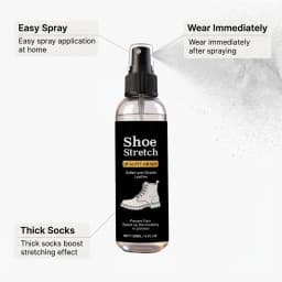 120ml Shoe Stretcher Spray Softening Stretching Liquid Professional Boot Stretcher Spray for Leather Suede Canvas Softeners