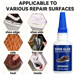 Diamond Bond Shoe Glue, Strong Flexible Adhesive for Long-Lasting Shoe Repairs, Ideal for Sole Bonding and Shoe Decor Fixes, Com