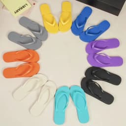 Women Flip Flops Summer Comfortable Beach Fashion Solid Slippers Anti Slip Pool PVC Quick Dry Ladies Slides Indoor House