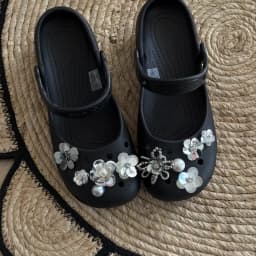 Original Shoe Charms Set Women Retro Ballet Shoes corc charms pack fashion Flowing Ballet Shoe decorations DIY Shoe Accessories