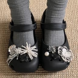 Original Shoe Charms Set Women Retro Ballet Shoes corc charms pack fashion Flowing Ballet Shoe decorations DIY Shoe Accessories