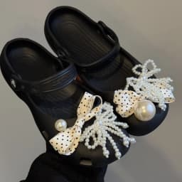 Original Shoe Charms Set Women Retro Ballet Shoes corc charms pack fashion Flowing Ballet Shoe decorations DIY Shoe Accessories