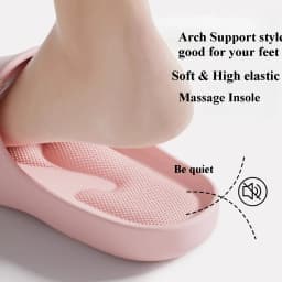 Couple Home Slippers Soft EVA Non-Slip Slides Lightweight Breathable Indoor Bathroom Shoes, Anti-Slip Platform For Men Women