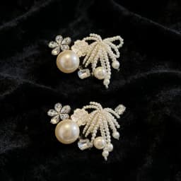 Luxury Pearl Chain Flower Ballet Clogs Accessories Summer 2026 Elegant Rhinestore DIY Shoes Charms Set Women Shoes Decorations