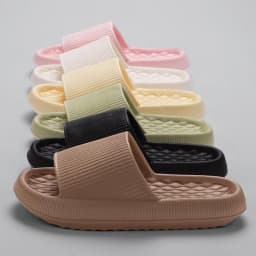 Thick Bottom Cloud Slippers Women Soft Sole Eva Indoor Slides Couple Bathroom Shoes Summer Non-Slip Platform Sandals Flip Flops