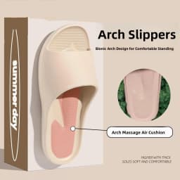 New Flat Foot Orthopedic Slippers Arch Support Collapse Correction Summer Cool Slippers Women Anti-Slip Odor-Resistant Indoor...