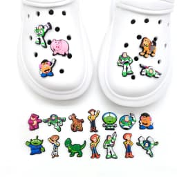 1/20Pcs Set Hot Sale Toy Cartoon Movie PVC Shoe Charms Buzz Lightyear Woody For Slides Sandals Clog Decor DIY Accessories Gifts