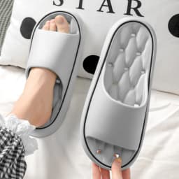 Summer Women Bathroom Slippers EVA Leaky Home Sandals Comfortable Soft Non-slip Slides Indoor Men Quick Drying Flip Flops