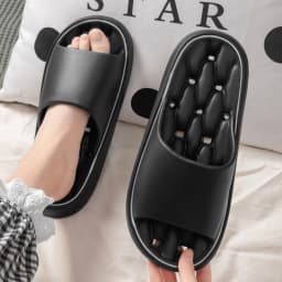 Summer Women Bathroom Slippers EVA Leaky Home Sandals Comfortable Soft Non-slip Slides Indoor Men Quick Drying Flip Flops