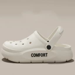2026 Summer EVA Hole Shoes For Men Women Closed Toe Thick Sole Non Slip Outdoor Beach Slippers Cloud Feel Slides