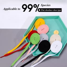 1 Pair Shoelaces Flat Unisex AF1 High-top Sneakers Shoe Laces Double-layer Weaving Process Off Black White Shoelace 36 Colors