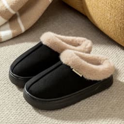 Fashion PU Warm Women Winter Slippers Boot Couple Indoor Outdoor Anti-slip Snow Boots Men Leisure Home Shoes