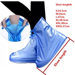 Silicone Waterproof Shoe Cover Unisex Shoes Protectors Rain Boots for Indoor Outdoor Rainy Reusable Quality non-slip shoe Cover