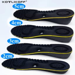 Height Increase Insoles Cushions 2-5cm Magnet Massage Invisible Height Lift Adjustable Cut Shoes Heel Insert Taller Support Pads