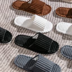 Men's Open Toed Slippers Autumn and Winter Indoor Anti Slip Breathable Bedroom Silent Couple's Home Shoes for Spring and Autumn