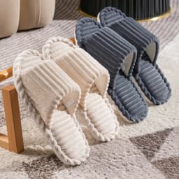 Men's Open Toed Slippers Autumn and Winter Indoor Anti Slip Breathable Bedroom Silent Couple's Home Shoes for Spring and Autumn