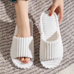 Men's Open Toed Slippers Autumn and Winter Indoor Anti Slip Breathable Bedroom Silent Couple's Home Shoes for Spring and Autumn