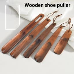 New Advanced Solid Wood Shoe Horns 15-31cm Short Handle Shoehorn Pregnant Woman Elderly Shoes Spoon Home Hotel Shoe Spatula 1Pcs