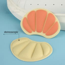 4 PCS Heel Insoles Patch of Heel Pads Relieve Pain for Too Large Shoes, Heel Cushion Inserts, Self-Adhesive Heel Grips