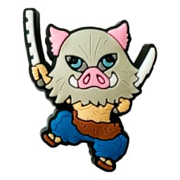 1-28pcs Demon Slayer Shoe Charms Cartoon Anime Haired Warrior Sandal Decoration Clogs Garden Shoes Accessories Kids Boys Gift