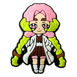 1-28pcs Demon Slayer Shoe Charms Cartoon Anime Haired Warrior Sandal Decoration Clogs Garden Shoes Accessories Kids Boys Gift